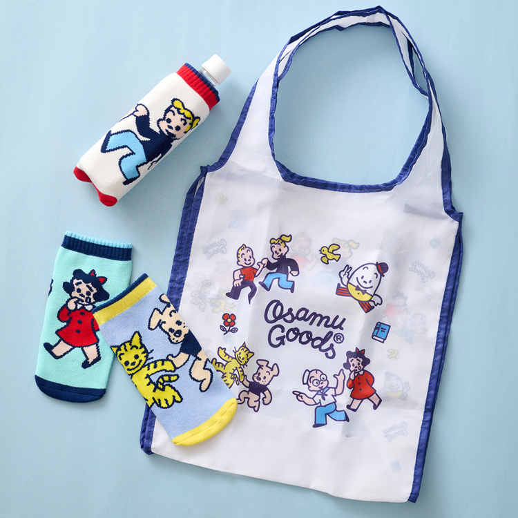 オサムグッズ 新商品　あれこれポーチ　エコバッグ