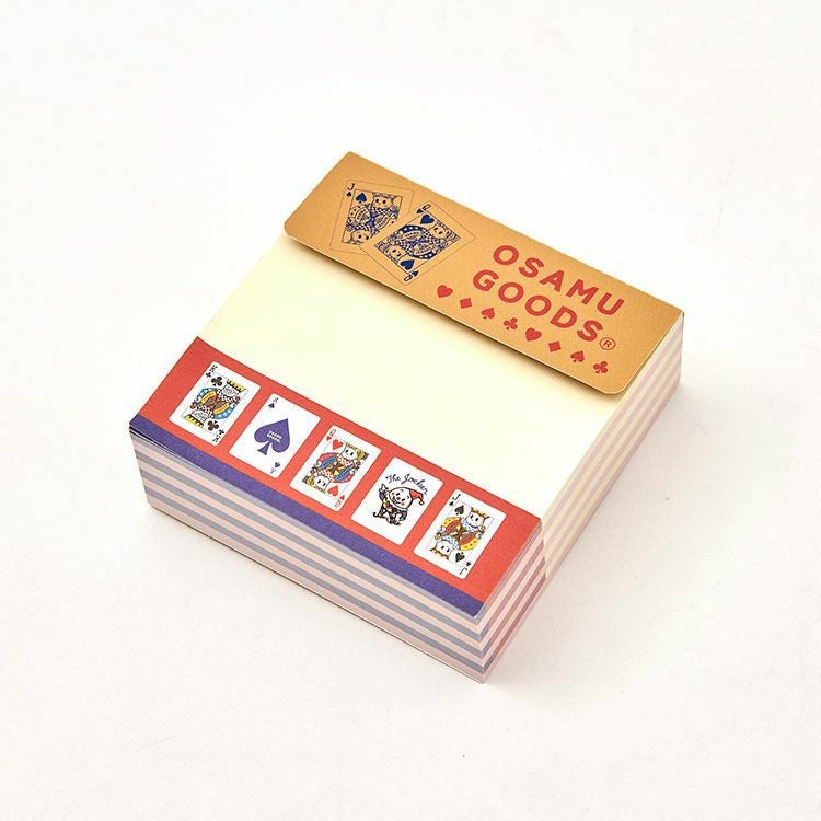 OSAMU GOODS】ブロックメモ（トランプ）M05839 | オサムグッズ公式