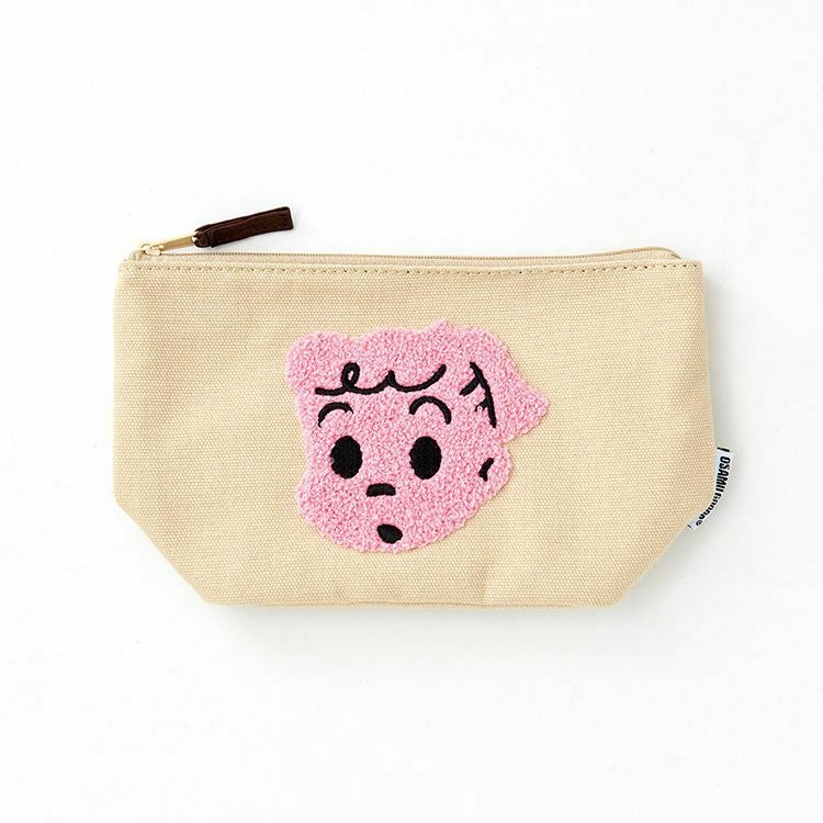 OSAMU GOODS】サガラ刺繍ポーチ（ジル/アイボリー）CKOS014-1 | オサム