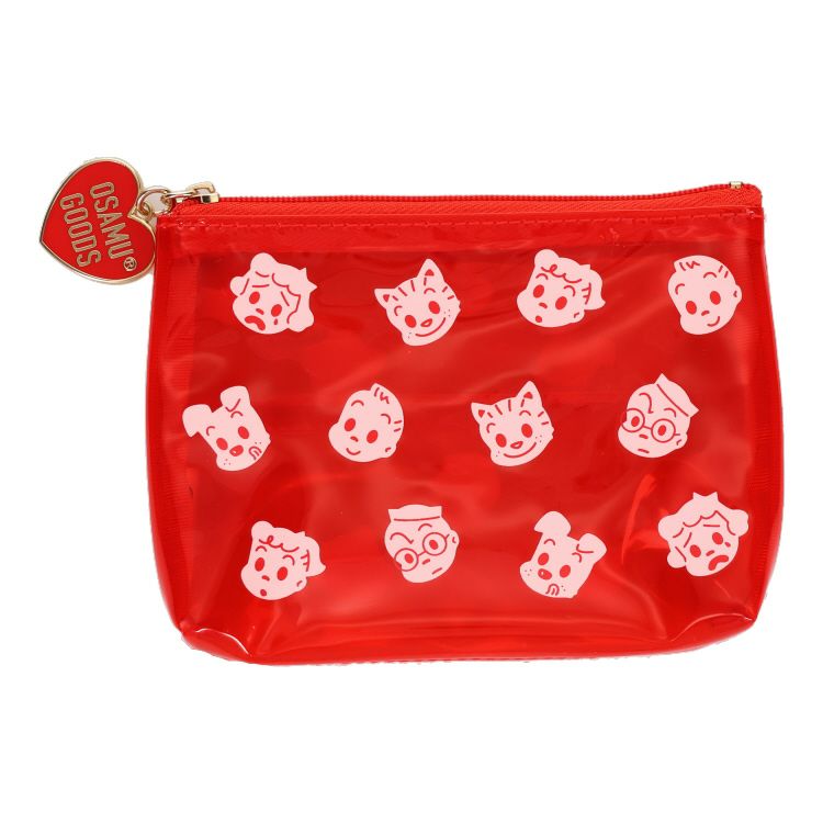 OSAMU GOODS】ティッシュポーチ（クリアレッド）OG37984 | オサム