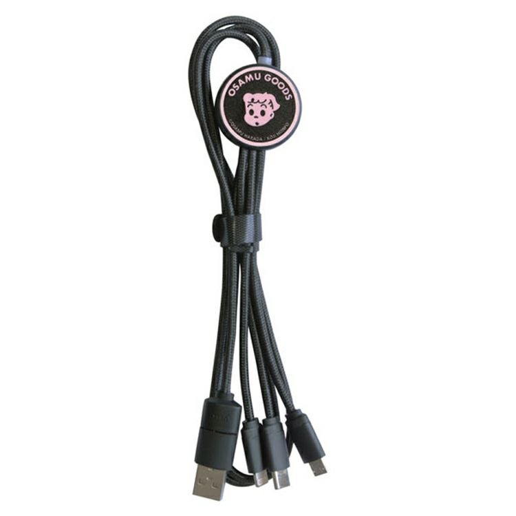 OSAMU GOODS】フラッシュマルチ充電ケーブル（ジャック）MOMG-26A