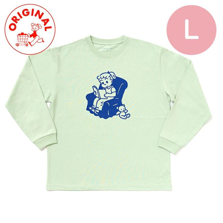 OSAMU GOODS】LURF GALLERY 長袖TシャツL（celadon green）【当店