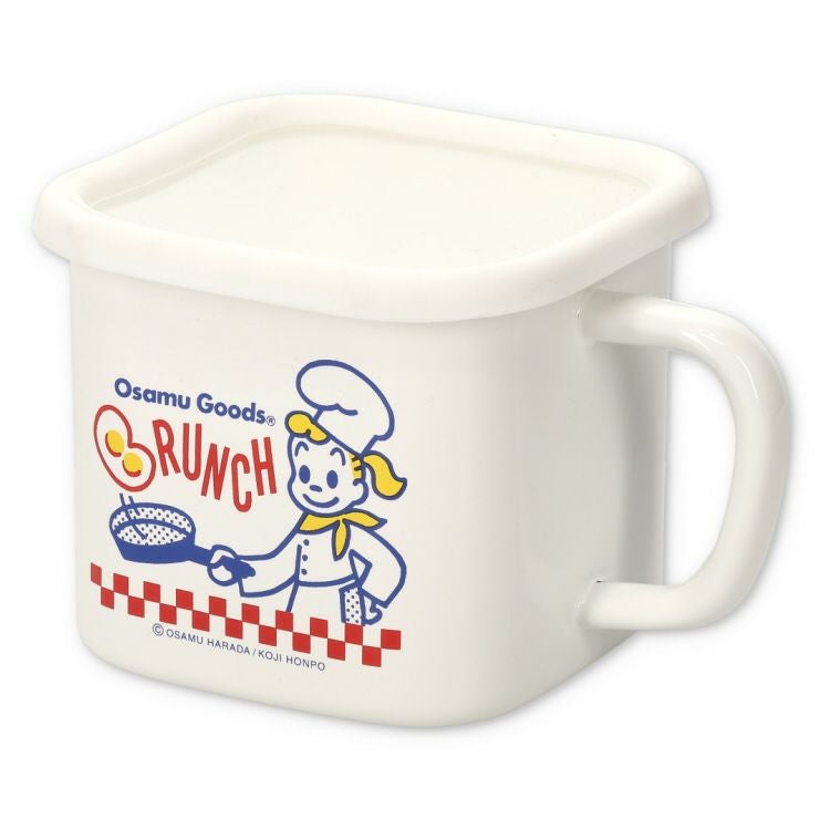 OSAMU GOODS】ホーローマルチスクエアポット（ブランチ）OG-19