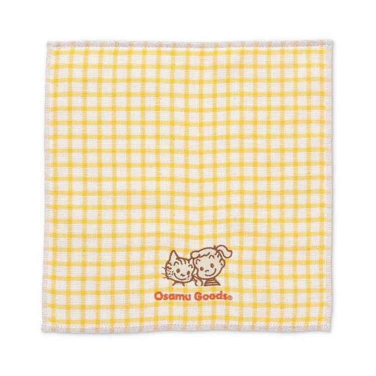 OSAMU GOODS】タオルハンカチ（ギンガムチェック/OR）29-3820070OR
