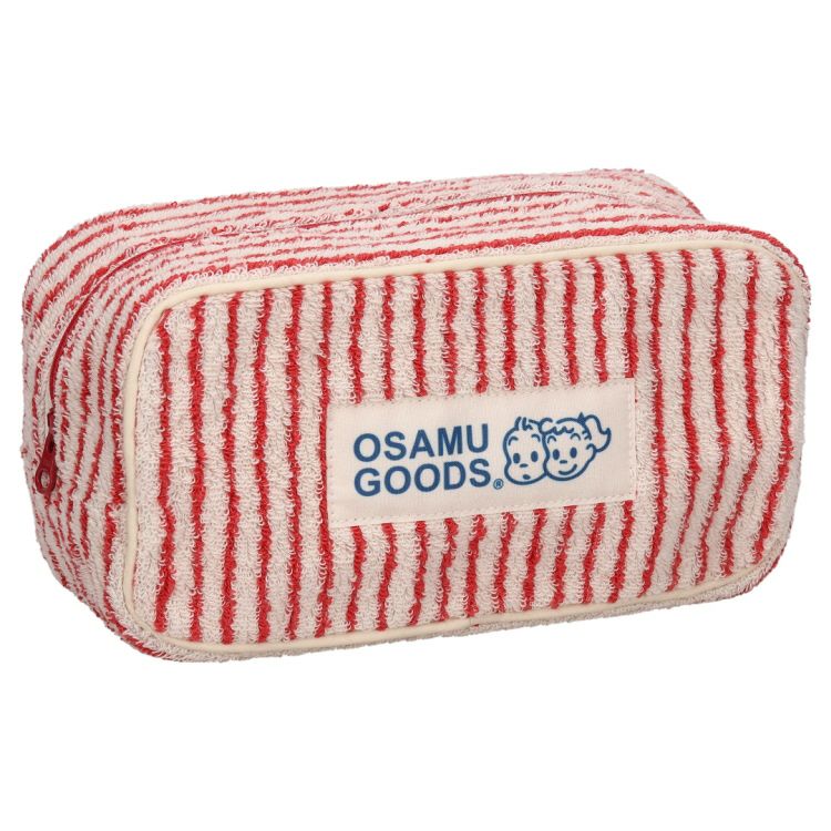 OSAMU GOODS】長方形ポーチ（ストライプ/RD）29-3837230R | オサム