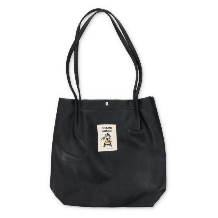 OSAMU GOODS】合皮ハンドルタックトート（OG14/ブラック）6098【航空便