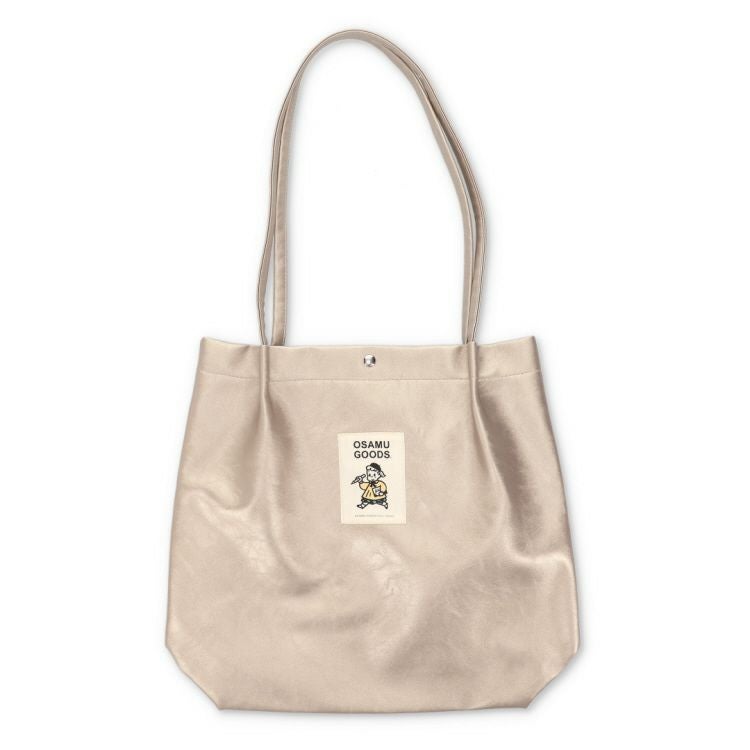 OSAMU GOODS】合皮ハンドルタックトート（OG17/シルバー）6098【航空便