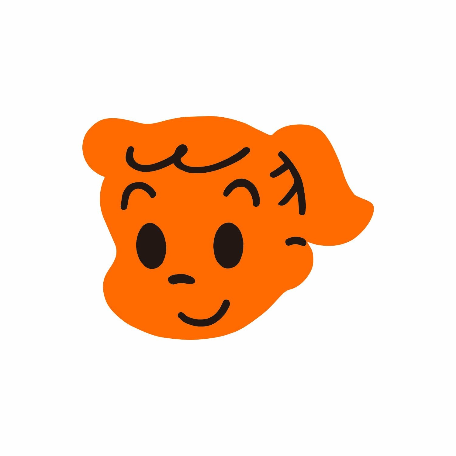 （オサムグッズ ストア）OSAMU GOODS STORE キャラクターステッカー（ジル/オレンジ）