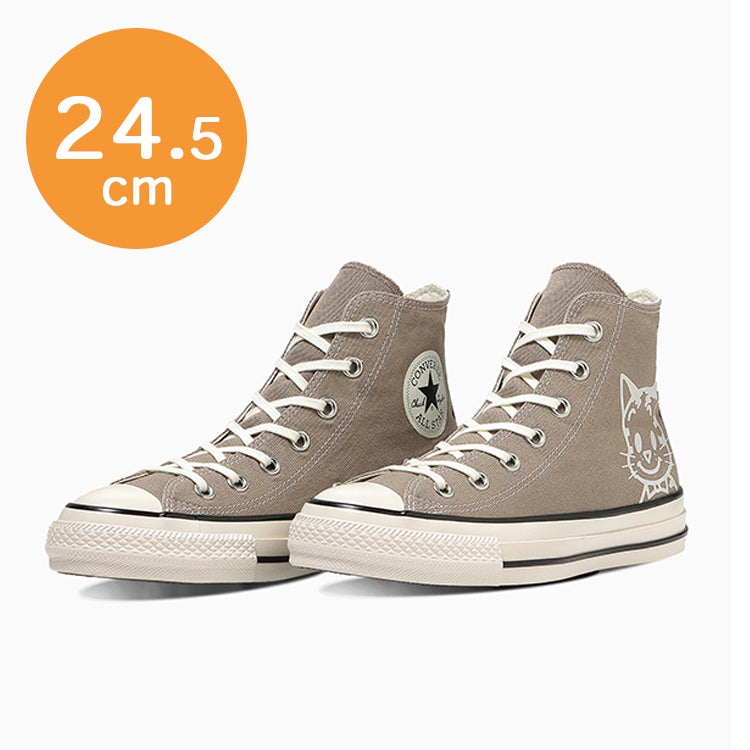 OSAMU GOODS】CONVERSE ALL STAR AGED HI 24.5cm（CAT&DOG）31316231