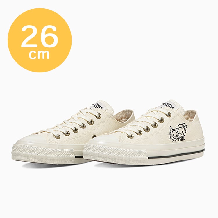 OSAMU GOODS】CONVERSE ALL STAR AGED OX 26cm（JILL&CAT）31316250