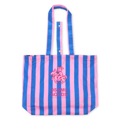 OSAMU GOODS】ショッピングトートバッグ（STRIPE/ピンク）OG-007C 