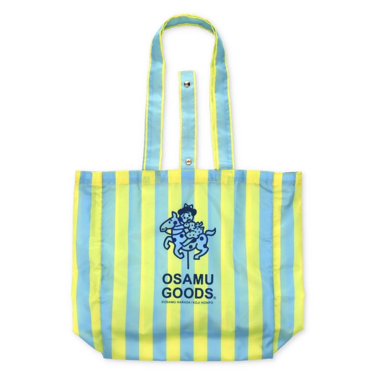 OSAMU GOODS】ショッピングトートバッグ（STRIPE/ブルー）OG-007C