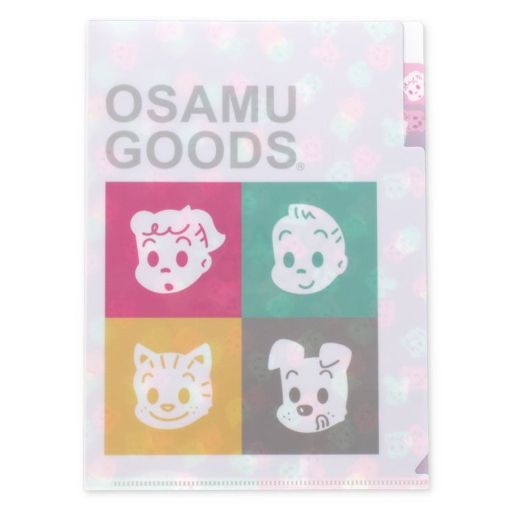 OSAMU GOODS】A5ポケットクリアファイル（4フェイス）OG38 | オサム