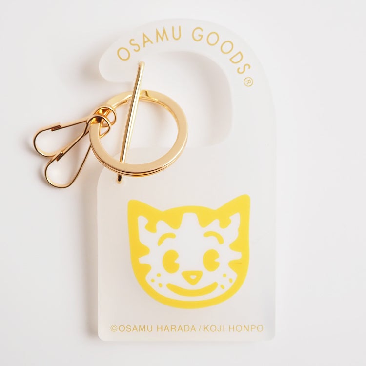 OSAMU GOODS】カラビナチャーム（キャット/イエロー）OG-008A | オサム