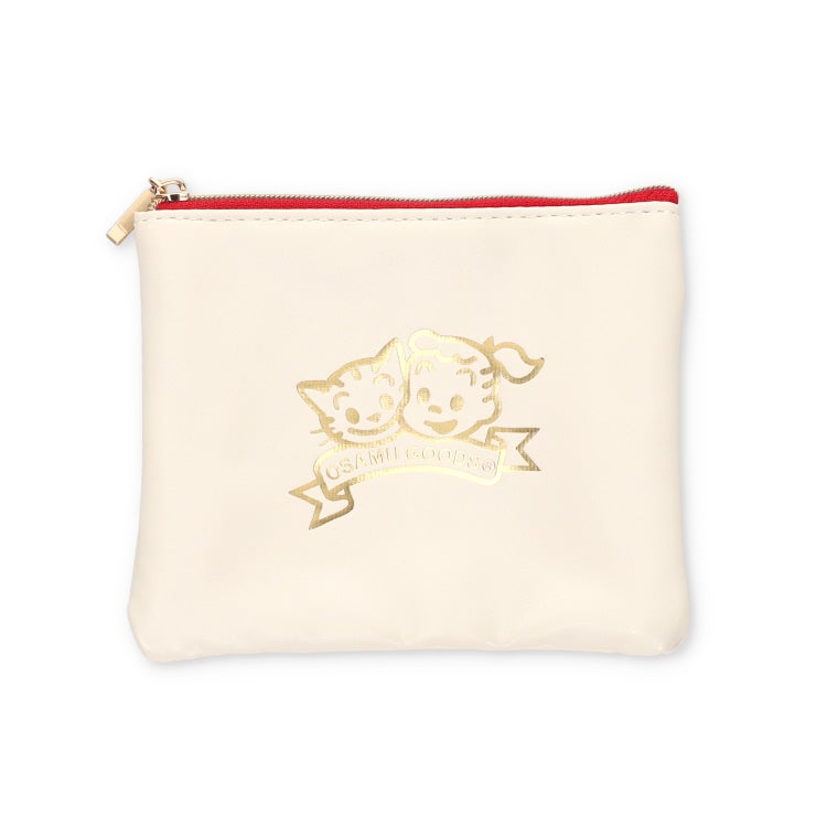 OSAMU GOODS】ミニフラットポーチ（J＆C FOIL/アイボリー）OG-011B
