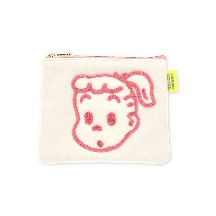 OSAMU GOODS】ミニフラットポーチ（CANVAS SAGARA/ジル/ピンク）OG