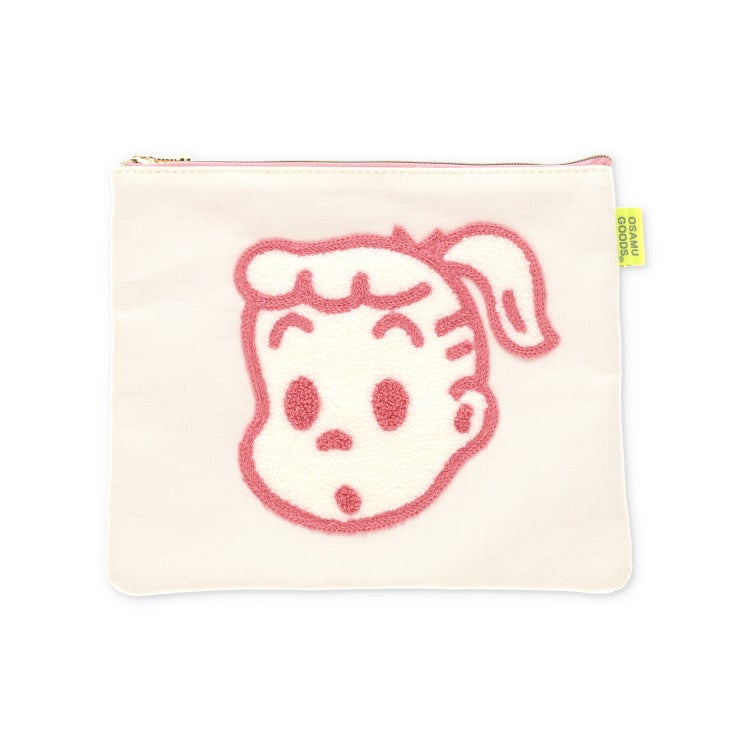 OSAMU GOODS】フラットポーチ（CANVAS SAGARA/ジル/ピンク）OG-012B