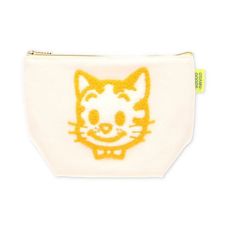 OSAMU GOODS】台形ポーチ（CANVAS SAGARA/キャット/イエロー）OG-012C