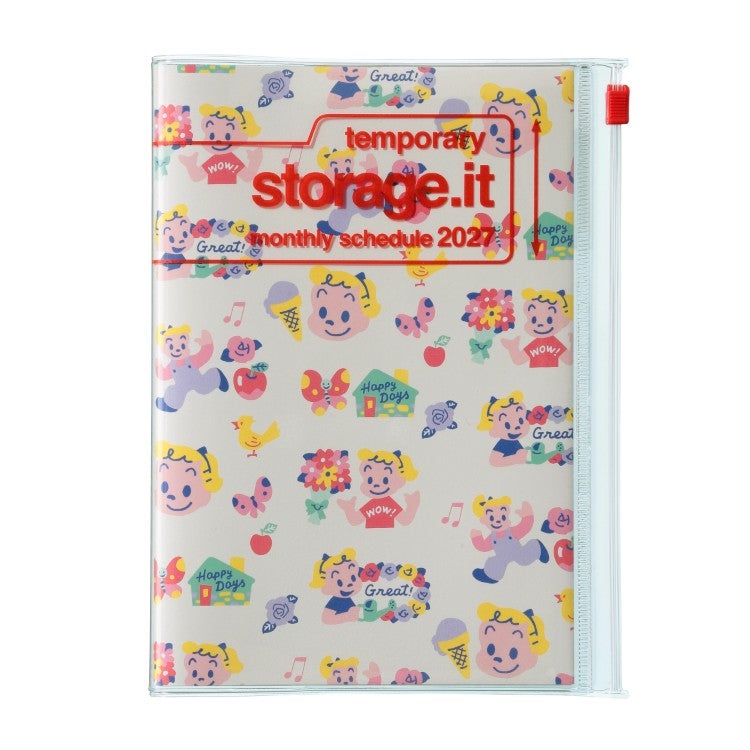 OSAMU GOODS】月間スケジュール手帳 ストレージイット（ジル/フラワー